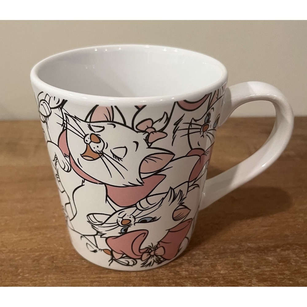 Disney Aristocats Marie White Pink Bow Ceramic Mug by Zrike Brands B‎ Squared